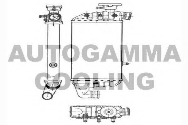 AUTOGAMMA 104358 Радіатор, охолодження двигуна
