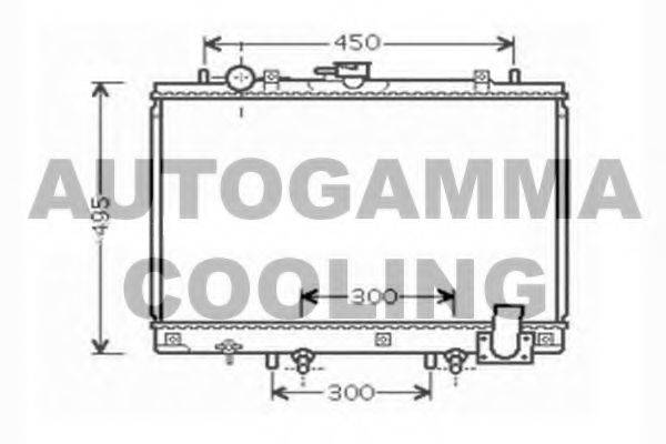 AUTOGAMMA 104420 Радіатор, охолодження двигуна