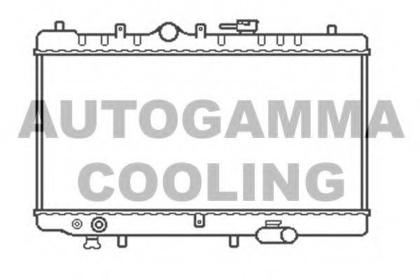 AUTOGAMMA 104672 Радіатор, охолодження двигуна