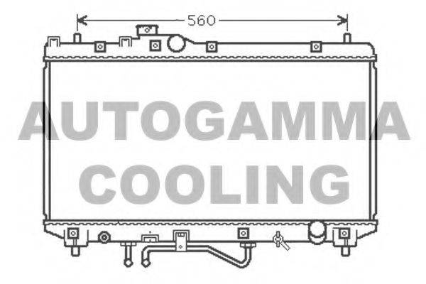 AUTOGAMMA 105181 Радіатор, охолодження двигуна