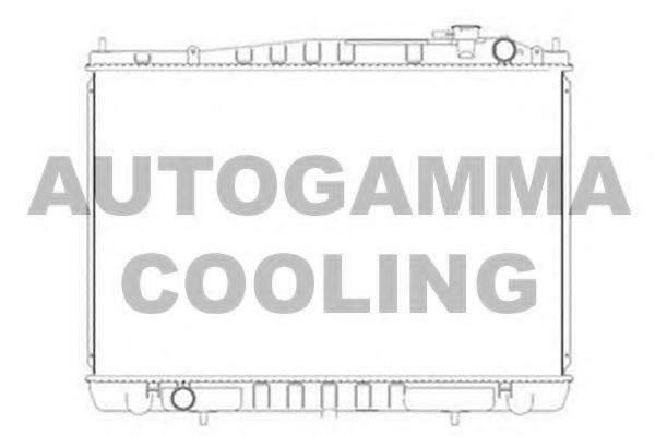 AUTOGAMMA 105482 Радіатор, охолодження двигуна