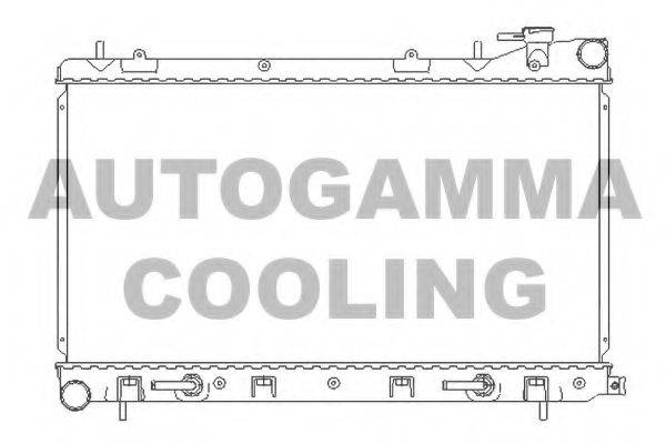 AUTOGAMMA 107054 Радіатор, охолодження двигуна
