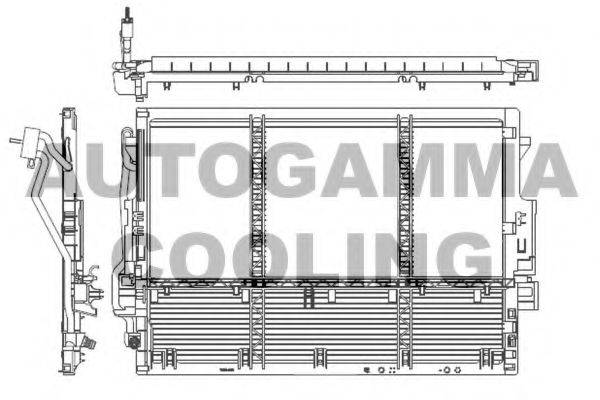 AUTOGAMMA 107355 Конденсатор, кондиціонер
