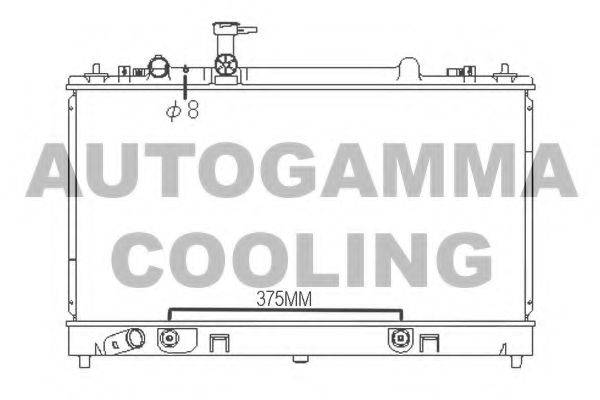 AUTOGAMMA 107476 Радіатор, охолодження двигуна