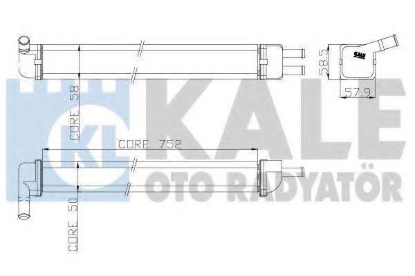 KALE OTO RADYATOR 109700 Теплообмінник, опалення салону