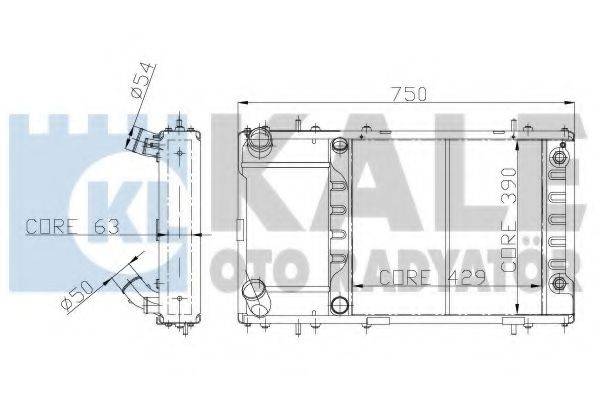KALE OTO RADYATOR 121299 Радіатор, охолодження двигуна