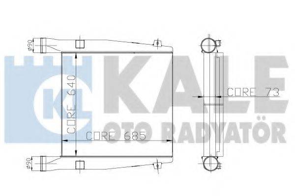 KALE OTO RADYATOR 152700 Інтеркулер