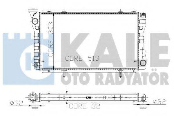 KALE OTO RADYATOR 159100 Радіатор, охолодження двигуна