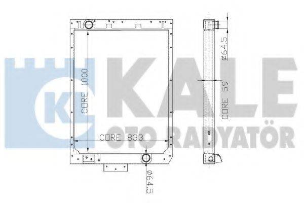 KALE OTO RADYATOR 245800 Радіатор, охолодження двигуна