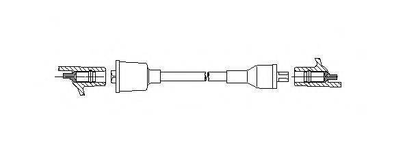 NGK 870222 Провід запалювання