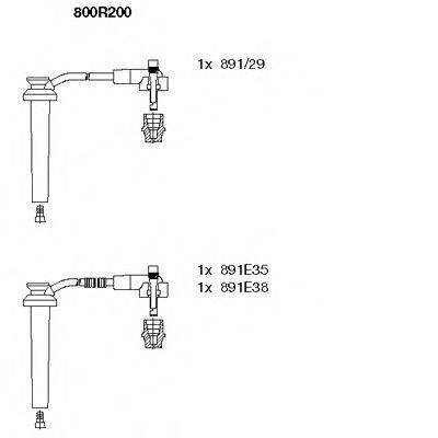 FORD 3915090 Комплект дротів запалювання