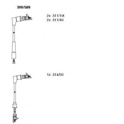 BREMI 300589 Комплект дротів запалювання
