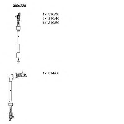 BREMI 300228 Комплект дротів запалювання