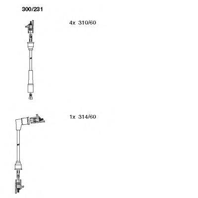 BREMI 300231 Комплект дротів запалювання