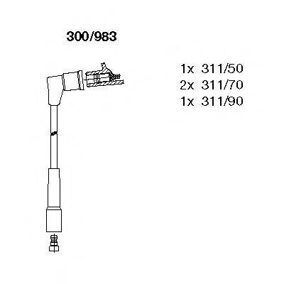 BREMI 300983 Комплект дротів запалювання