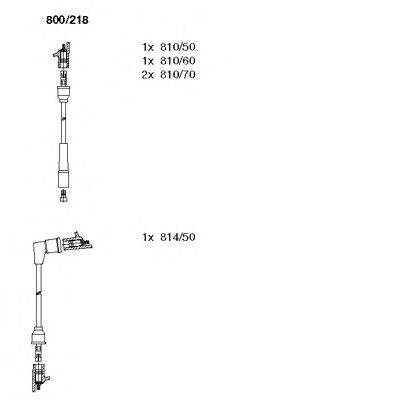 BREMI 800218 Комплект дротів запалювання