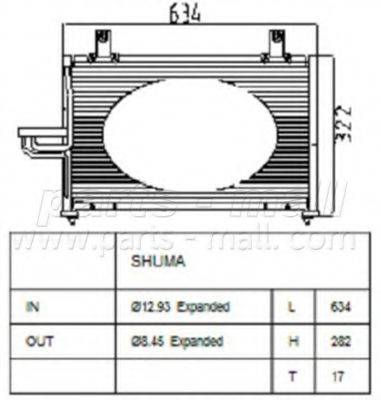 KIA 1K2B161480A Конденсатор, кондиціонер