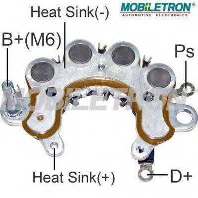 MOBILETRON 123900-77210 Випрямляч, генератор