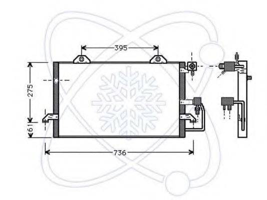 CALSONIC KANSEI AI5121 Конденсатор, кондиціонер