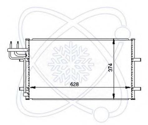 WEBASTO 35551 Конденсатор, кондиціонер