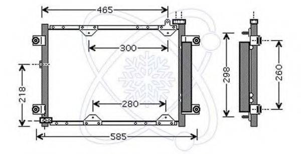 CALSONIC KANSEI 8FC 351 303-781 Конденсатор, кондиціонер
