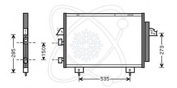 WEBASTO 35381 Конденсатор, кондиціонер