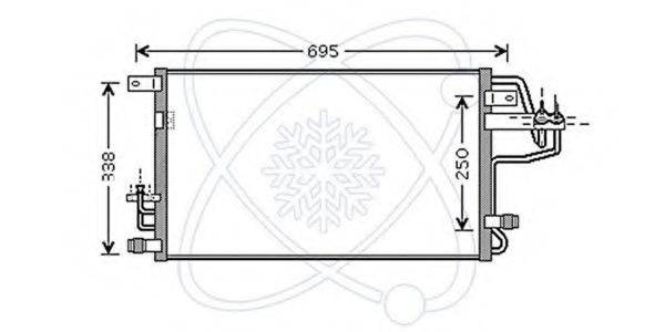 CALSONIC KANSEI 94801 Конденсатор, кондиціонер