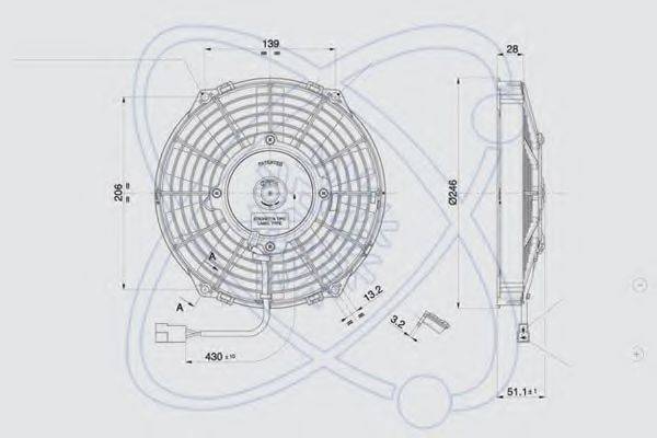CALSONIC KANSEI 1209002 Вентилятор, охолодження двигуна