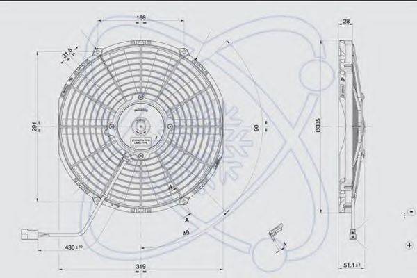 CALSONIC KANSEI 1209028 Вентилятор, охолодження двигуна