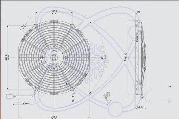 CALSONIC KANSEI 1209029 Вентилятор, охолодження двигуна