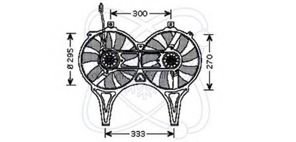 CALSONIC KANSEI 8EW 009 158-731 Вентилятор, охолодження двигуна