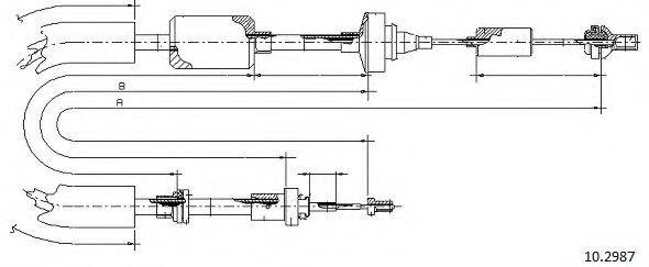 SEIM 401170 Трос, управління зчепленням