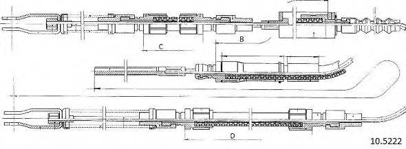 SEIM 356301 Трос, стоянкова гальмівна система