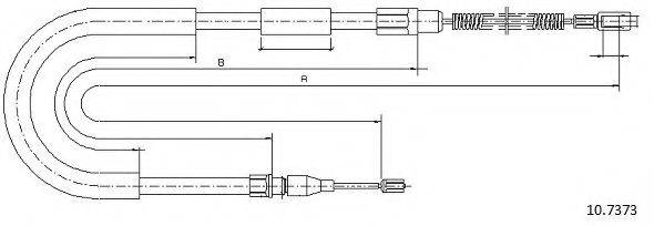 PEX 41502 Трос, стоянкова гальмівна система