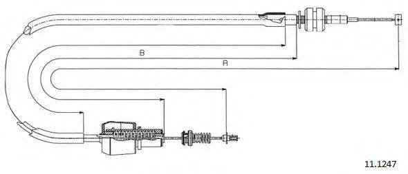 SEIM 554640 Тросик газу