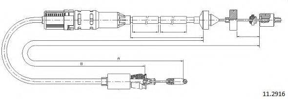 SEIM 401650 Трос, управління зчепленням