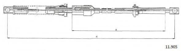 MALO 22604 Тросик газу