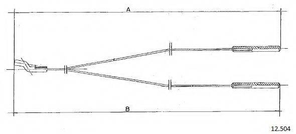 PEX 136046 Тросик заслінки обігрівача