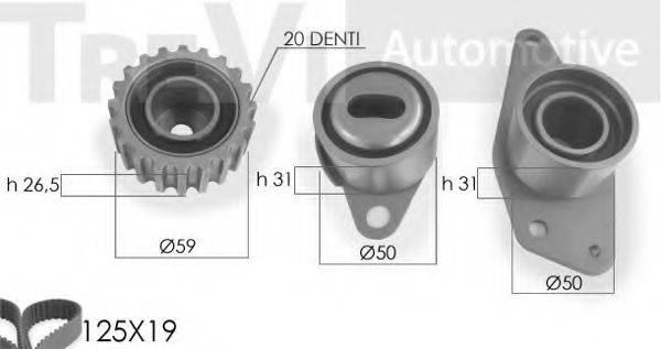 TREVI AUTOMOTIVE KD112 Комплект ременя ГРМ