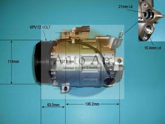 AUTO AIR GLOUCESTER 141042 Компресор, кондиціонер