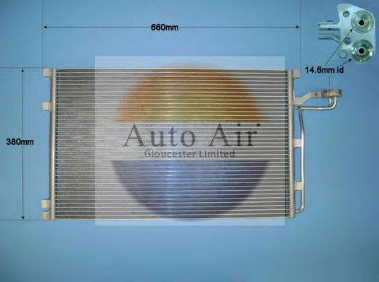 AUTO AIR GLOUCESTER 160008 Конденсатор, кондиціонер
