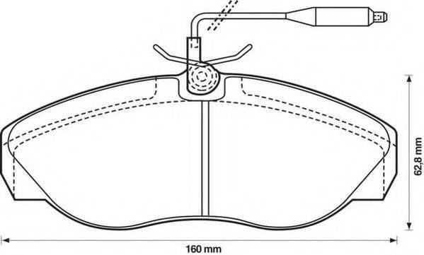 BREMBO DP59012 Комплект гальм, дисковий гальмівний механізм