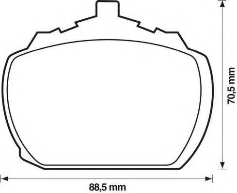 LEYLAND-INNOCENTI RTC3261 Комплект гальмівних колодок, дискове гальмо