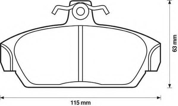 ROADHOUSE 2336 Комплект гальмівних колодок, дискове гальмо
