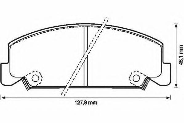 PEX 7315 Комплект гальмівних колодок, дискове гальмо