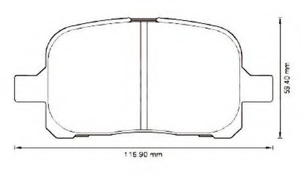 RAICAM 569.0 Комплект гальмівних колодок, дискове гальмо