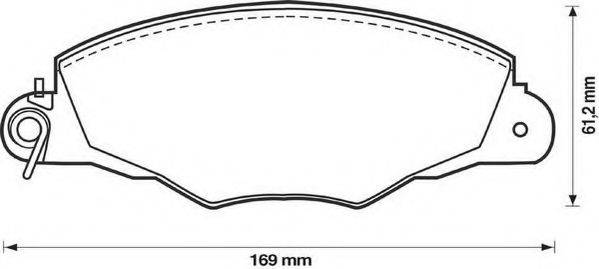 BREMBO DP85055 Комплект гальм, дисковий гальмівний механізм