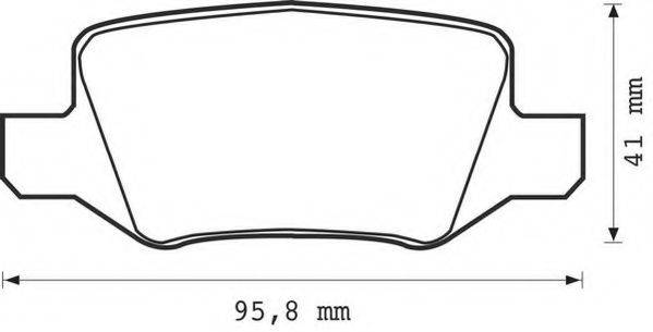 OPTIMAL 10560 Комплект гальмівних колодок, дискове гальмо