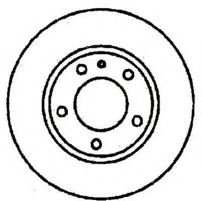LUCAS ELECTRICAL DF1563 гальмівний диск