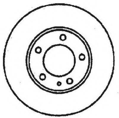 LUCAS ELECTRICAL DF 2552 гальмівний диск